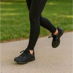 QC On Cloud Black Mesh Running Shoes Swiss Lace Up Sneakers Women’s 7 Flaws